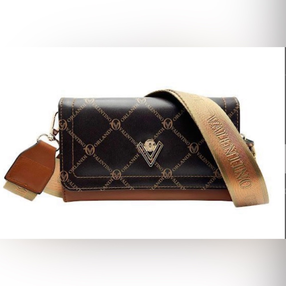 Valentino Orlandi Logo Crossbody Bag